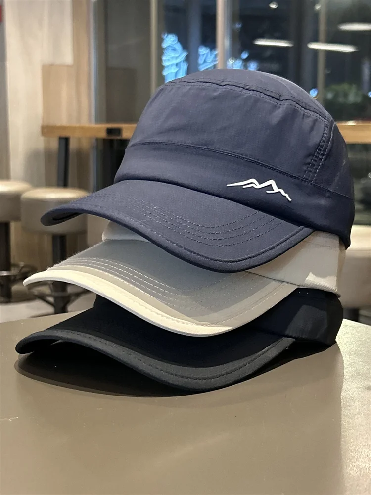 

Summer quick-drying flat-top cap men's and women's breathable sunscreen visor hat outdoor sports baseball cap