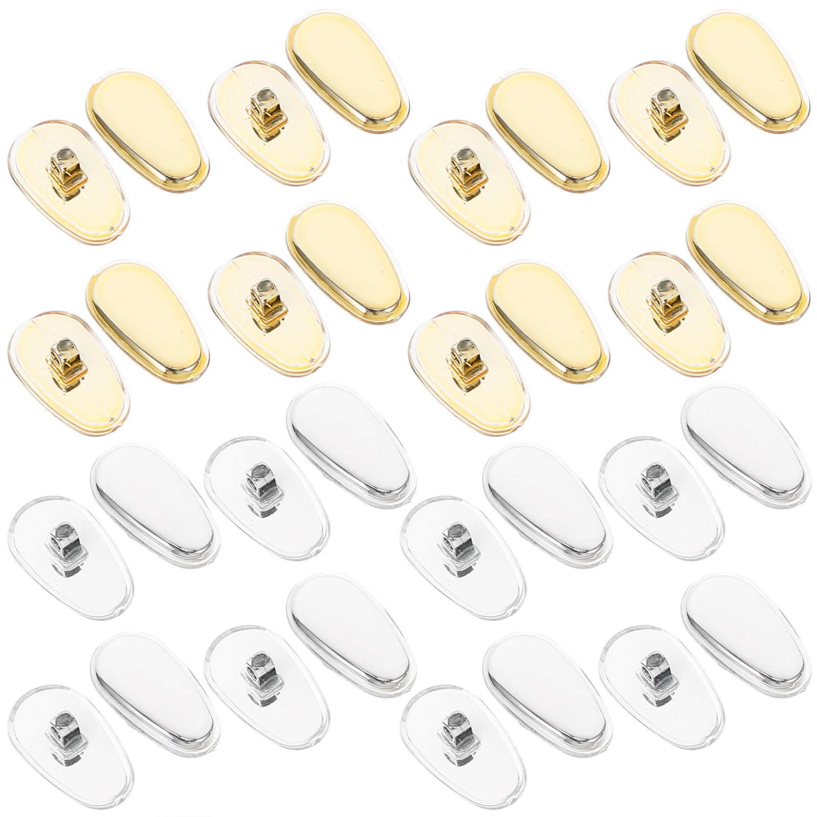 

Eyeglasses Nose Pads Replacement Durable Slide- For Prescription Reading Sunglasses Oval Glasses Accessories