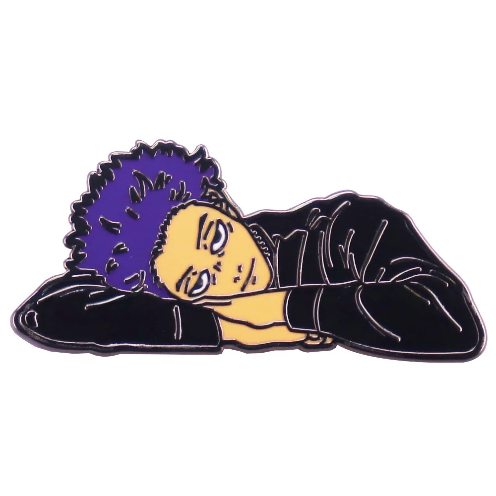 A3534 Anime Man Enamel Pin Men Women's Brooches Lapel Pins for Backpacks Cool Badges Jewelry Accessories Gifts for Friends