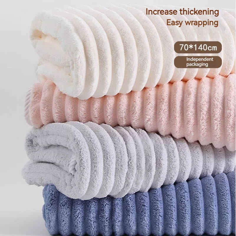 

140*70cm Thickened microfiber bath towels are absorbent.adult gym sports sauna beach hotel home with travel quick dry bath towel