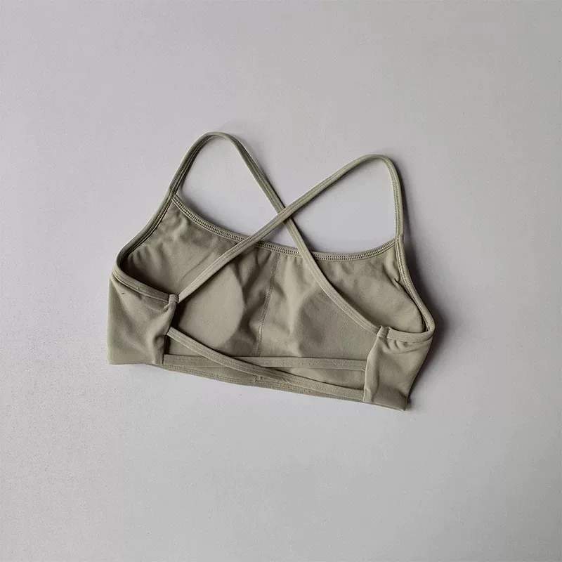 Damen-Sport-BH mit überkreuztem Rücken, stoßfest, gerafft, sexy Gym-Lauf-BH, Sommer-Yoga-Weste, bequeme Outdoor-Fitnesskleidung – Detail 12