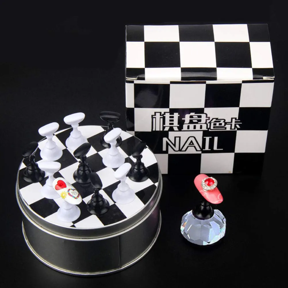 

1Set Nail Art Practice Holder Premium Material Durable Long Lasting Use Simple Creative Design Practical Gift Friends Manicure