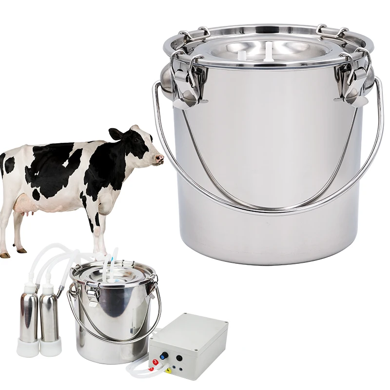 5L Stainless Steel Separate Milk Bucket for Goat Cattle Sheep Electric Milker Machine Accessories Replaceable Milk Bucket