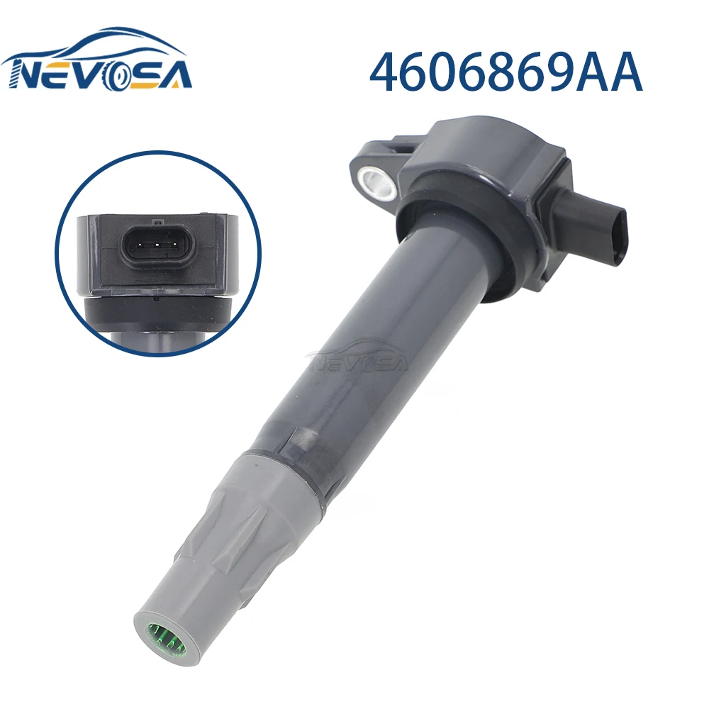 NEVOSA 6PCS For 2009 2010 Dodge Journey Avenger Caravan V6 3.5L Chrysler Sebring 300 Ignition Coil 7B0905715D UF502 4606869AA