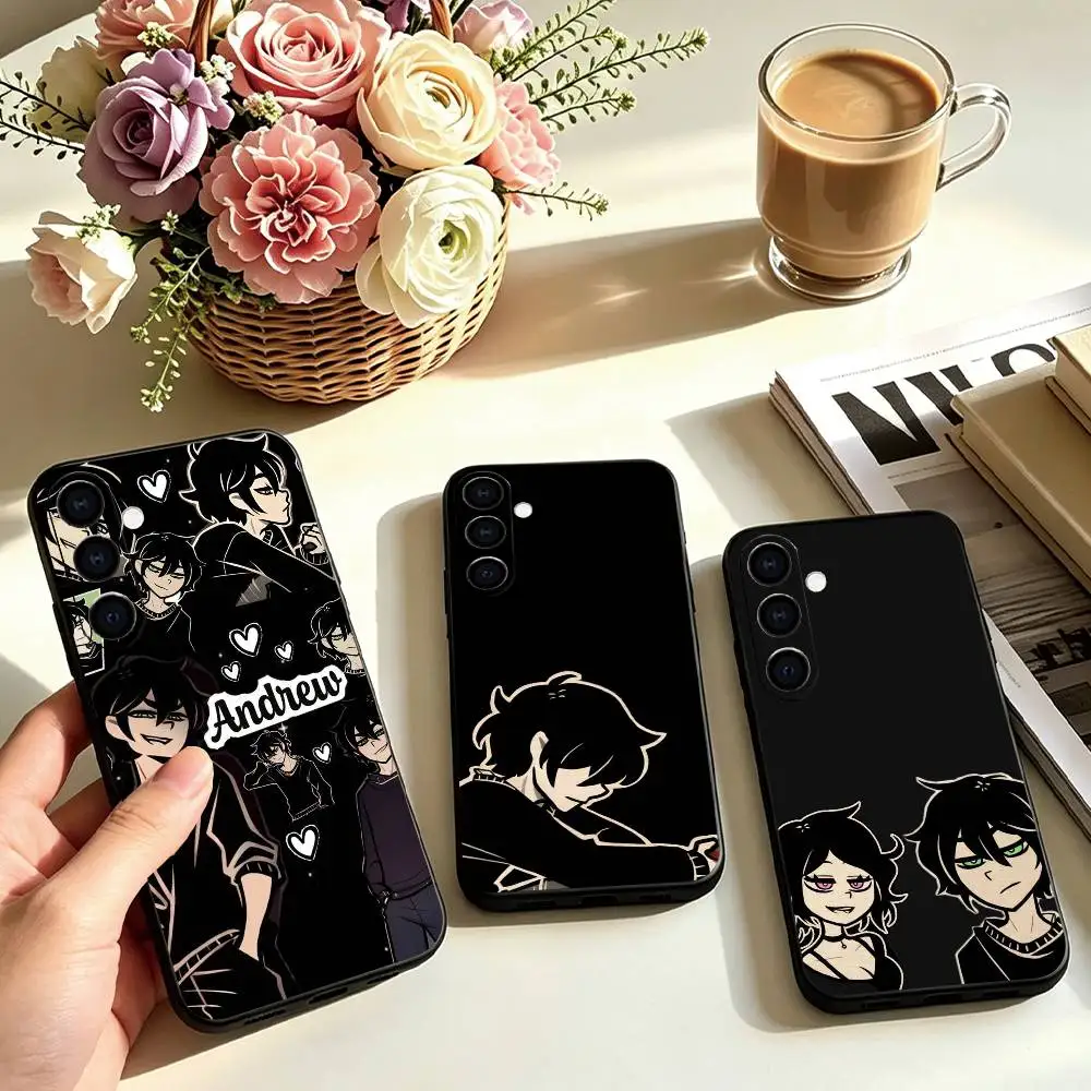 The Coffin of Andy and Leyley Phone Case Black Silicone Soft For Samsung Galaxy A73,A72,A71,A70,A53,A52,A51 Gift
