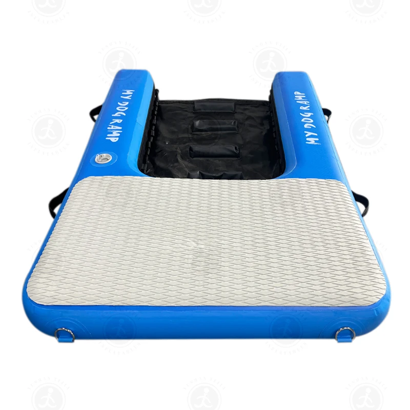 New Customizable Inflatable Non-slip Pet Foldable Water Ramp Puppy Board Pet Ramp On Water Floating Dock Platform