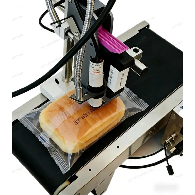 Portable Online Coding Processing Equipment, 4.3in Touch Screen Marking Accessory With Conveyor for Barcode Date Production