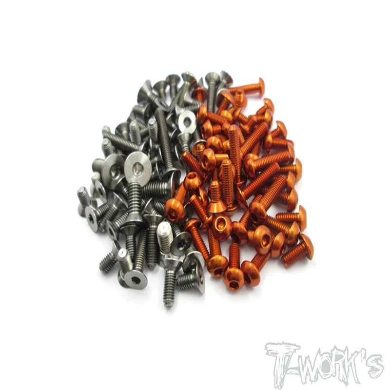 Original T works  TASS-X1219-EU 64 Titanium &7075-T6 Screw set 65pcs.(For Xray X12 2019 EU) Rc part