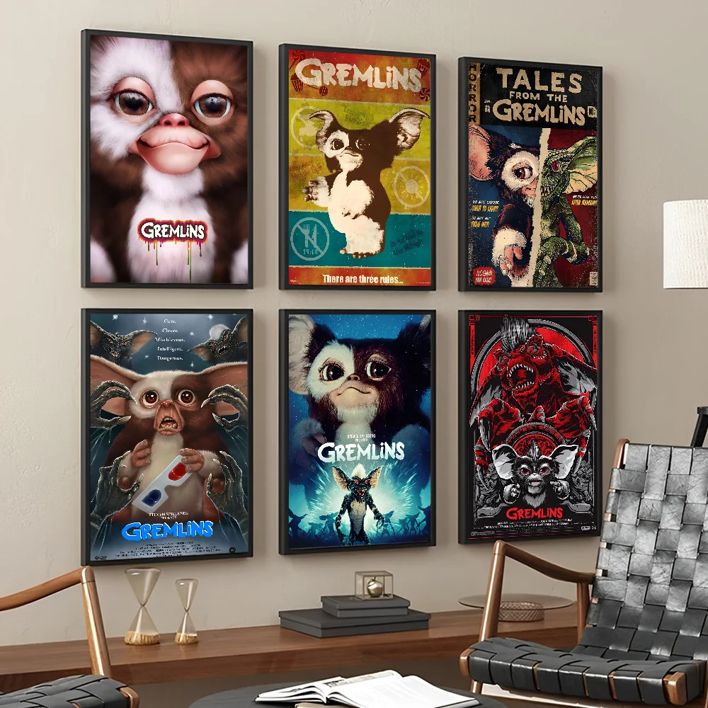 G_Gremlins Movie  Classic Vintage Posters Vintage Room Home Bar Cafe Decor Nordic Home Decor