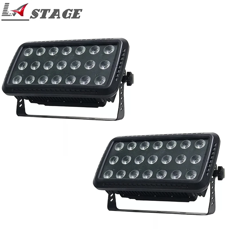 

2PCS Wide Range High Bright 21x10W RGBW 4in1 Led Wall Washer Light Outdoor Stage Effect Led City Color Wash Light For Building