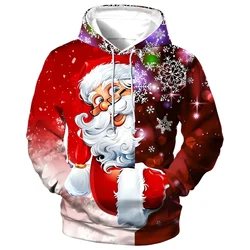 3D Print Christmas Unisex Funny Xmas Pullover Hoodie Long Sleeve Men Women Autumn Winter Oversize Pullover Clothing High-quality