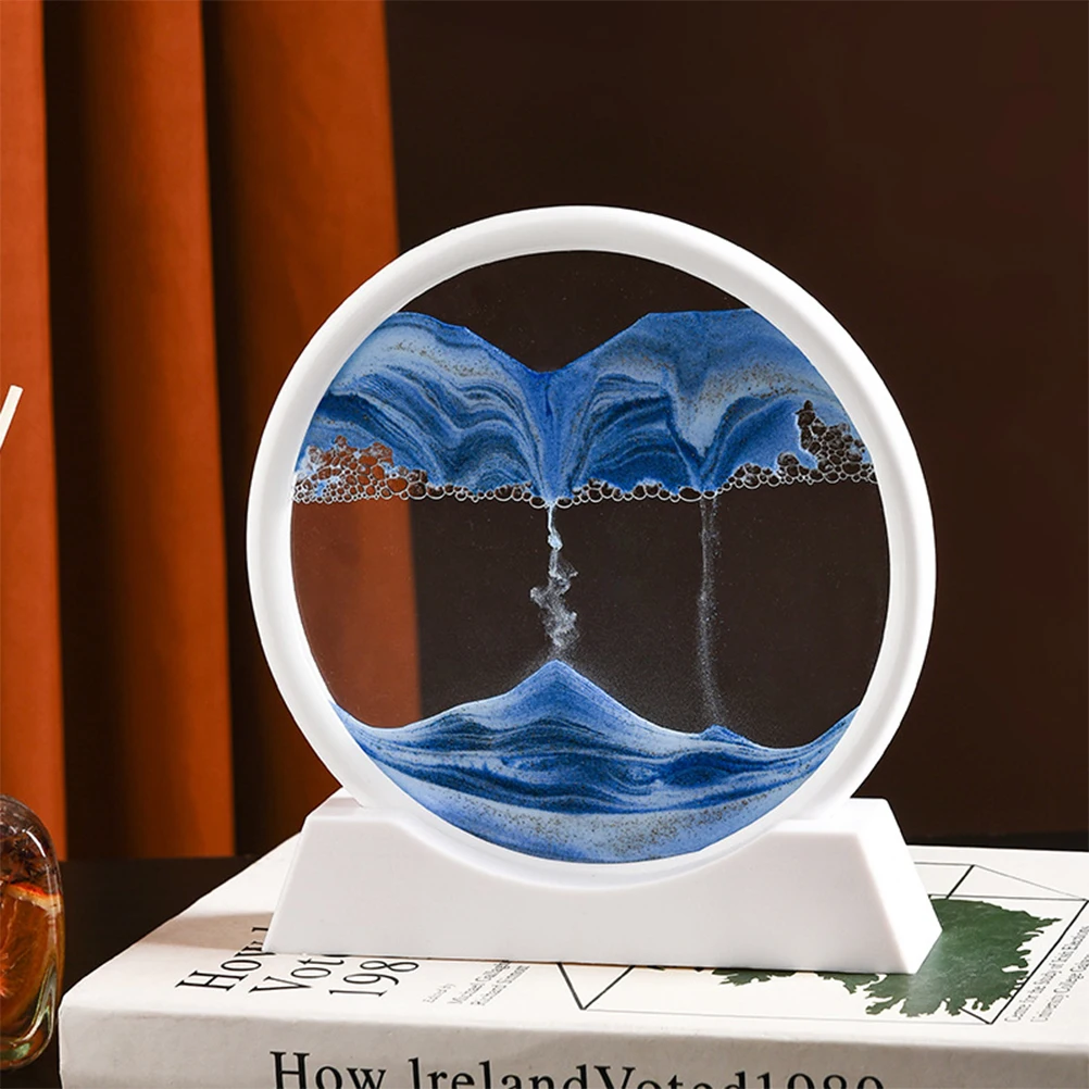 

Quicksand Painting Desk Toy Moving Sand Decor Compact Office Living Kids Bedroom Kitchen