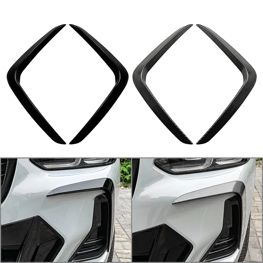 

1Pair Car Front Bumper Air Vent Trim Exterior Decoration Accessories For BMW X3 G01 X4 G02 M Sport 2022 2023