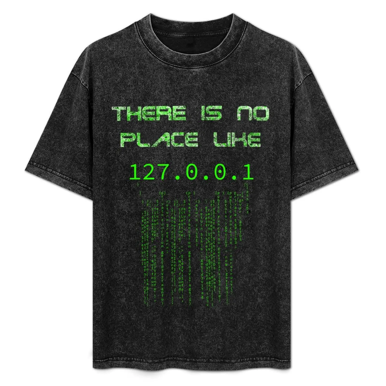 

There is no place like 127.0.0.1 T-Shirt blue archive Short sleeve tee mens tall t shirts
