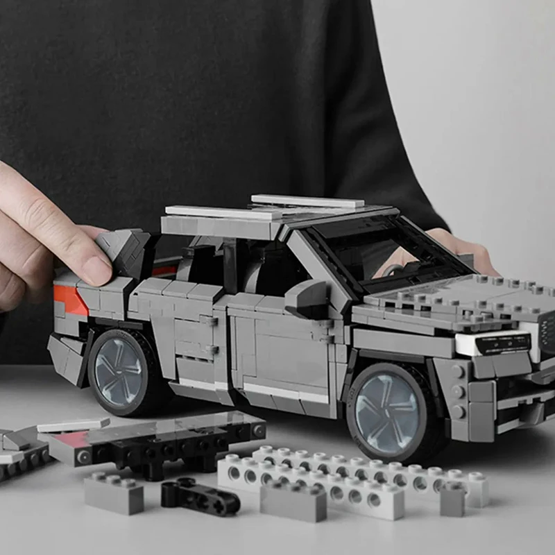 吉利スターユエ L Costom ビルディングブロック車モデル SUV 少年大人クリエイティブギフトコレクションディスプレイグレー 1073 個 1:18