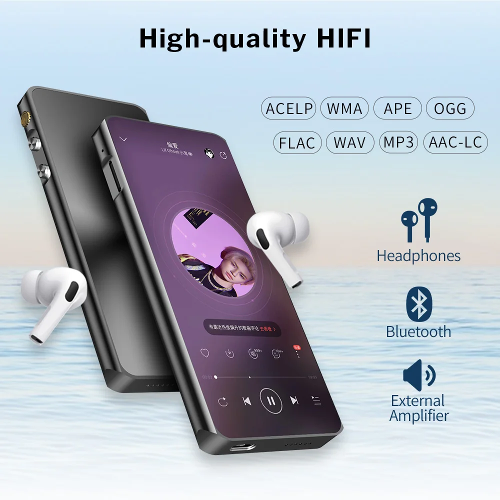 Deelife WIFI MP4 odtwarzacz dotykowy z Bluetooth Android MP3 odtwarzanie muzyki MP 4