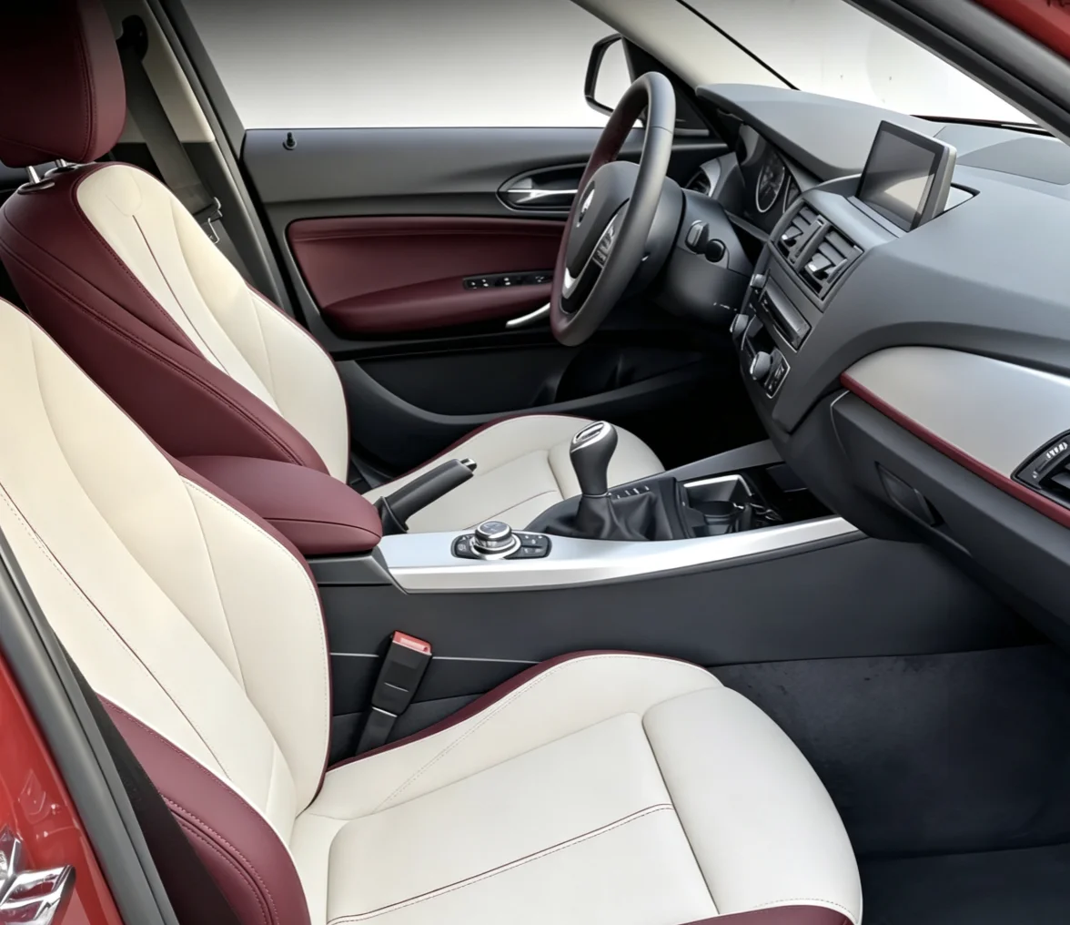 Für BMW F20 2012~2018 Maßgefertigte Autositzbezüge Luxuriöses Nappaleder 100% Passgenau Innenausstattung 360 ° Vollständige Abdeckung – Detail 10