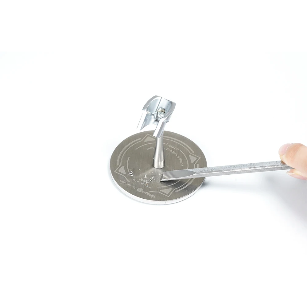 MINIWARE TS101 Supporto per saldatura I-stand Acciaio inossidabile di alta qualità e lega di zinco per strumenti per supporto di saldatura TS21 TS80P