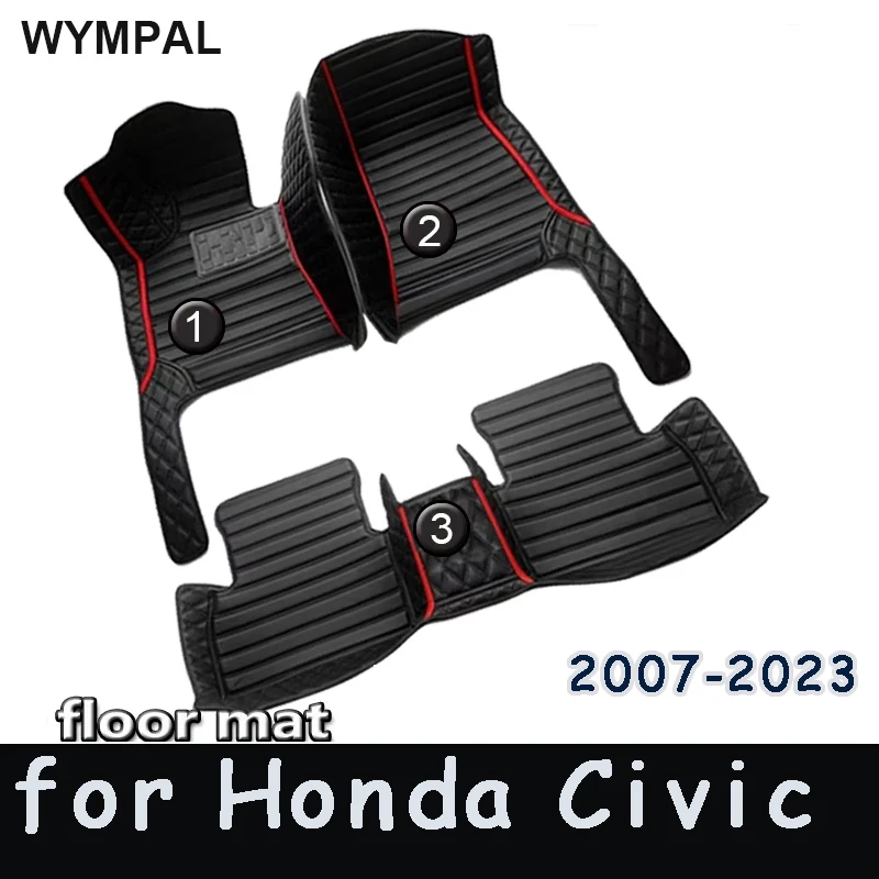 Car floor mats for Honda Civic2007 2008 2009 2010 2011 2012 2013 2014 2015 2016 2017 2018 2019 2020 2021 2022 2023CarAccessories