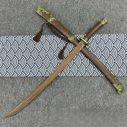 High-end, Wooden, Embroidered Spring Knife, Sandalwood, Knife and Sword