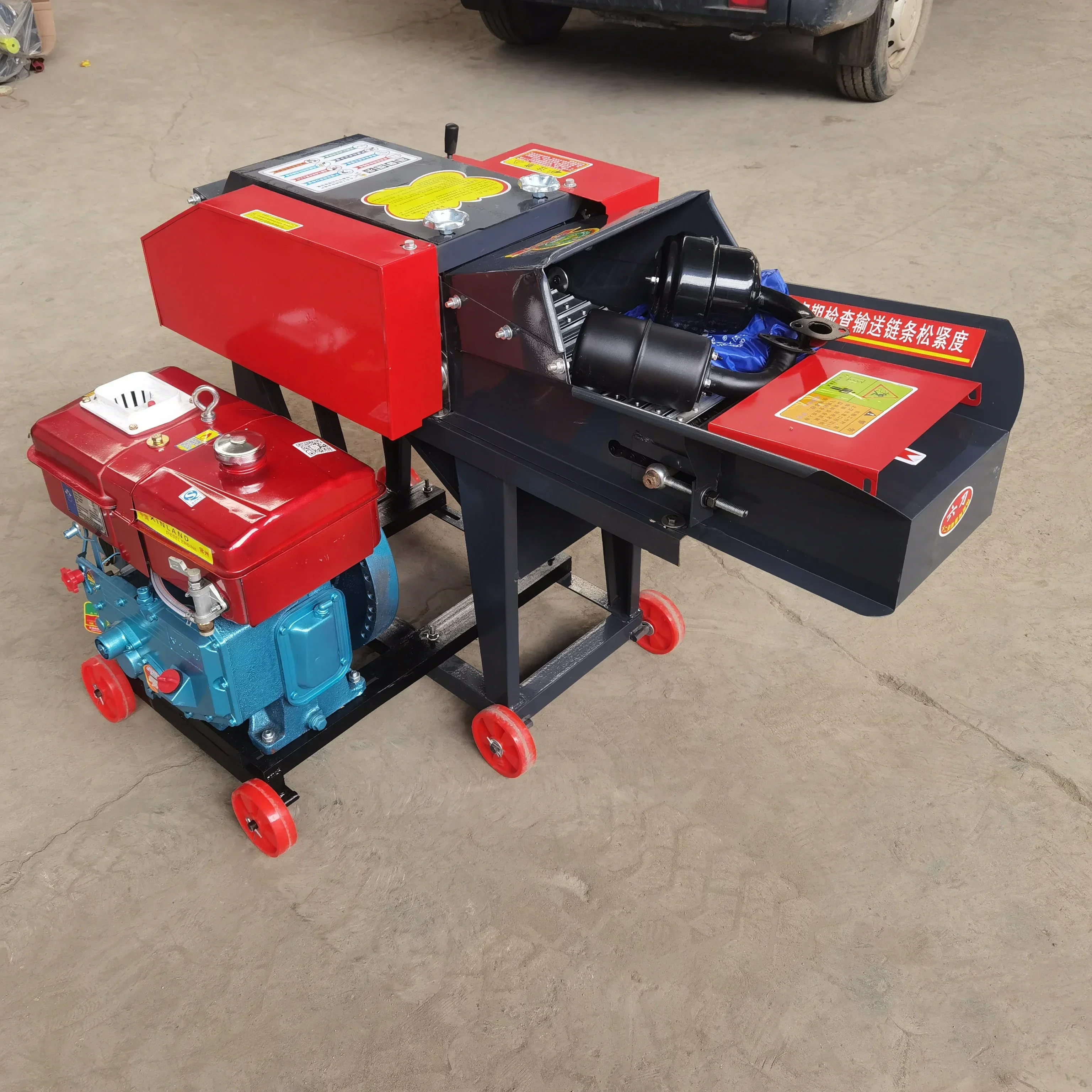 

straw cutting feeding machine mini manual electric motor animal hay grass chaff cutter machine Agricultural Fodder Chaff Cutter