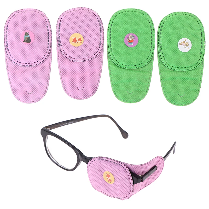 6 pz/borsa bambino Amblyopia Eyepatch Non tessuto miopia riabilitazione formazione maschera per gli occhi Kid One-Eyed Eyeshade occhiali accessori