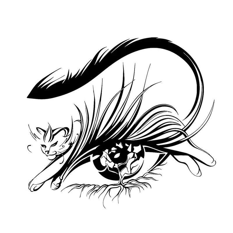 

F335# Black Transparent Car Sticker Cat Eyes Beauty Salon Decor Car Accessories Pegatinas Para Coche DIY Car Styling