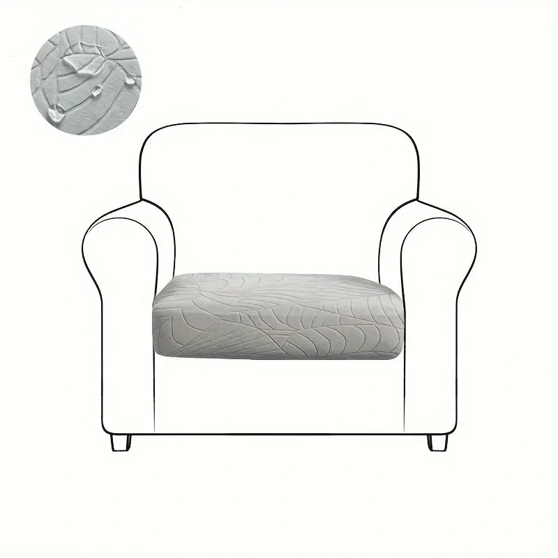 2026 جديد قسط مقاوم للماء غطاء أريكة مرن فاخر الجاكار متعدد الحجم غطاء أريكة تغطية كاملة الغبار مقعد حامي #4