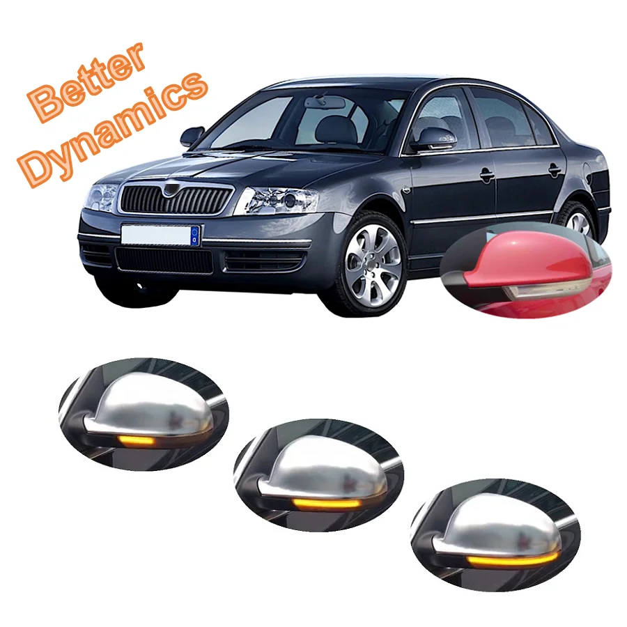 

Для Skoda Superb 3U 1.8T 1.9 2.0 2.5 V6 TDI 2006 2007 2008 последовательный светодиодный динамический индикатор бокового зеркала указатель поворота