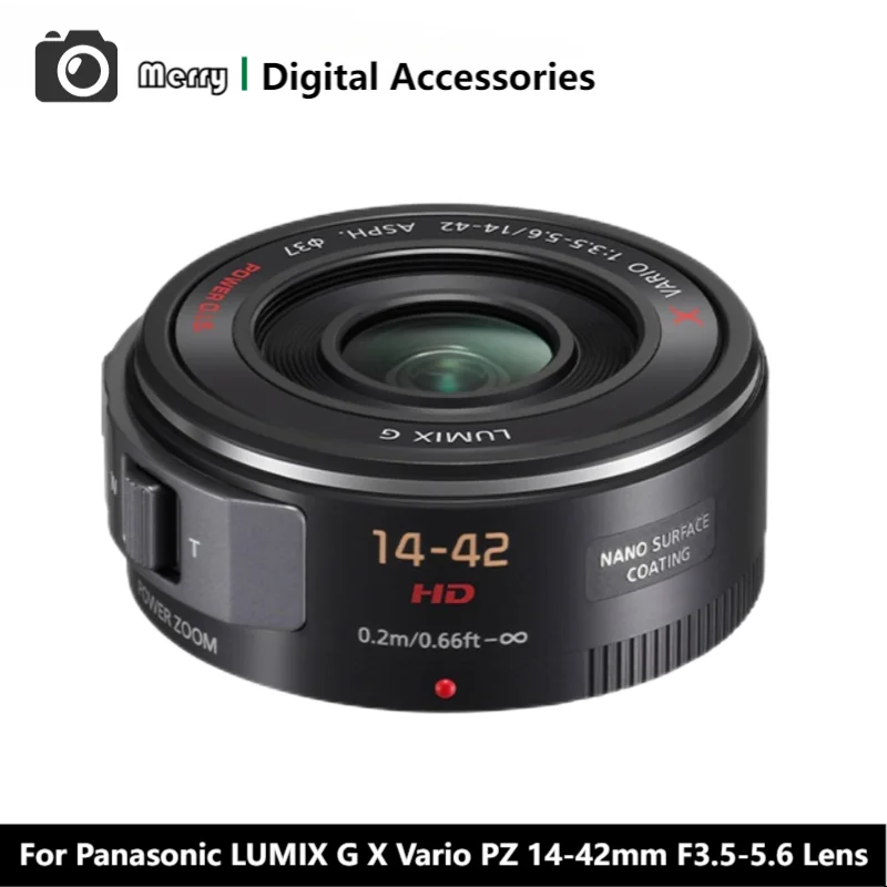 Original For Panasonic LUMIX G X Vario PZ 14-42mm F3.5-5.6 OIS Lens For Panasonic GX1 GX5 G9M2 S5D S5M2X Camera