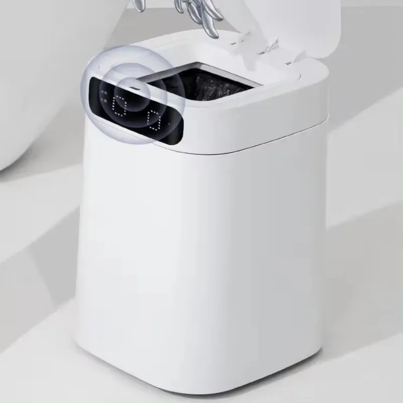 Smart intelligent auto seal induction self changing bag self sealing infrared sensor bin trash can garbage bin kitchen waste