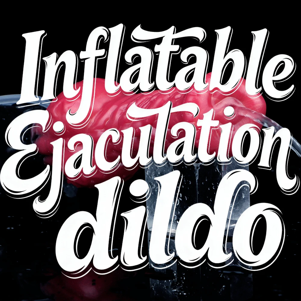 ELKKOST Silikon Ejakulasi Squirting Penis Fantasi Inflatable Dog Dildo Mainan Seks Dewasa Butt Plug Anal Plug Wanita Untuk Wanita