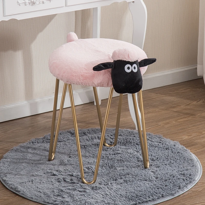 

Creative steel art makeup stool lamb disassembly and washing