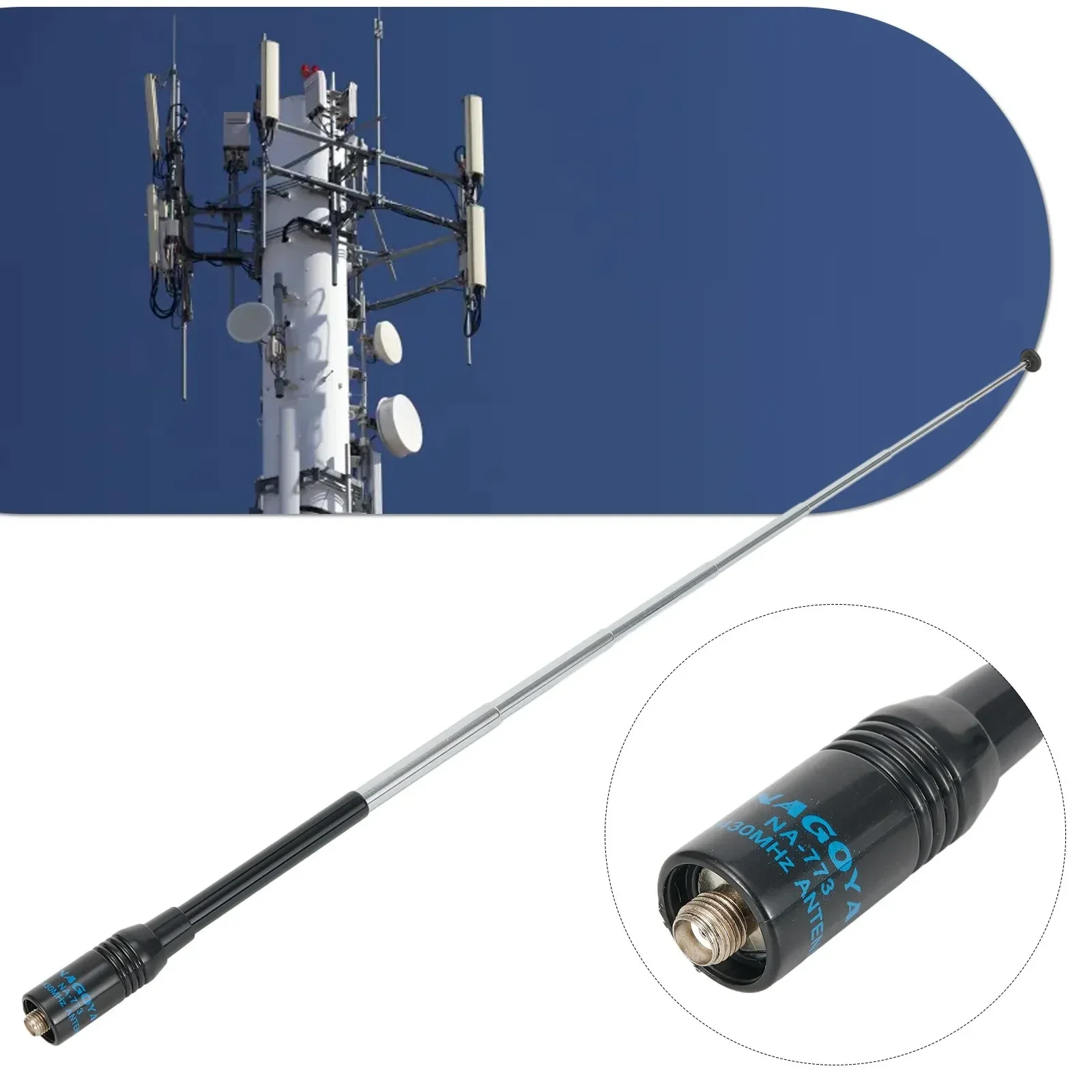 Black  NA-773 SMA-Female Antenna For Baofeng -5R -B5 82 BF-888s Radio Mobile/Station Antenna Communication Device Accessories