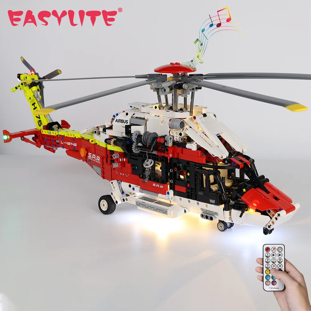 

LED Light Kit For 42145 Airbus H175 Rescue Helicopter Toys Building Blocks Set Only Lighting Kit Not Include Model