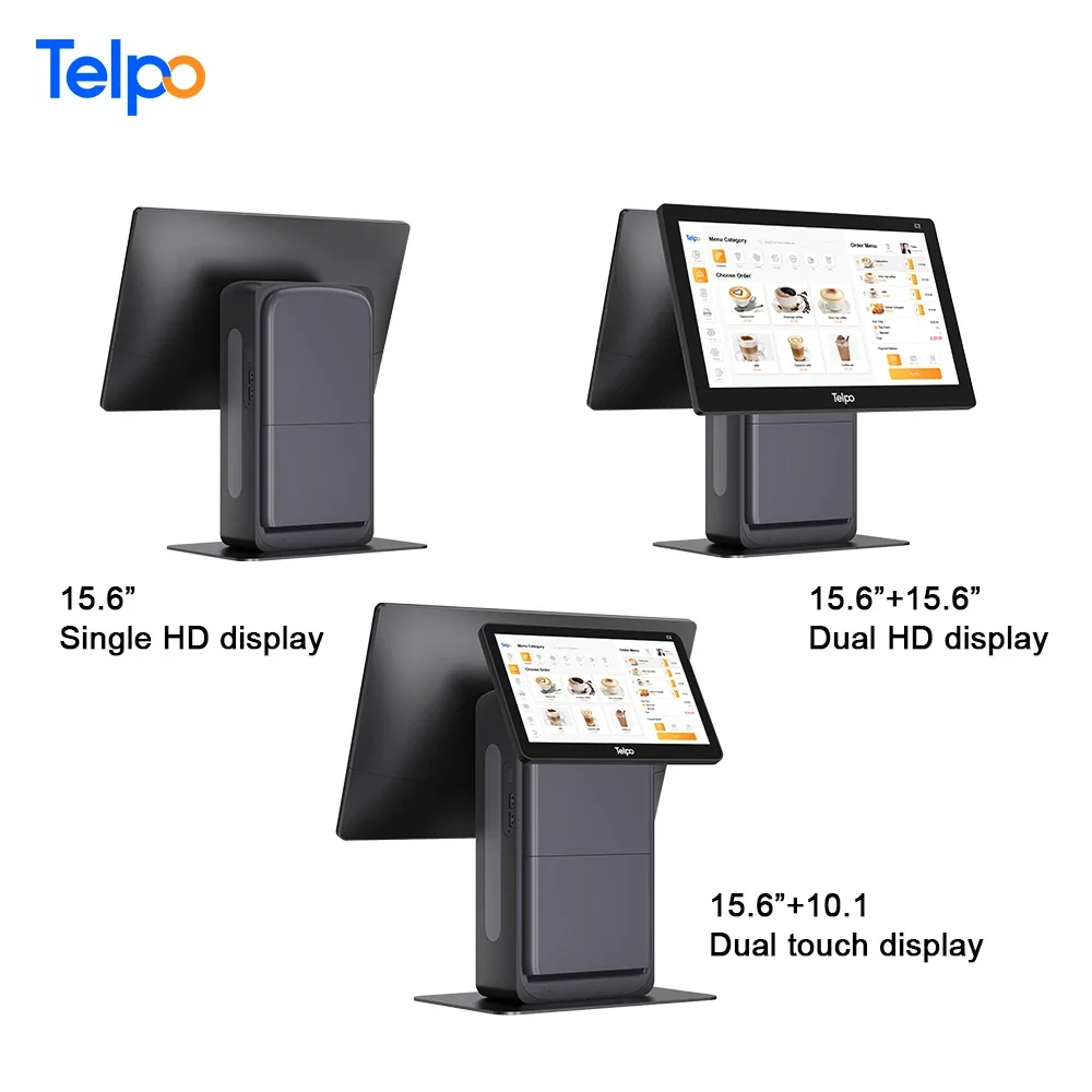 15.6-inch Android All-in-one Checkout Touch Terminal Pos System With 80mm Printer For Sale