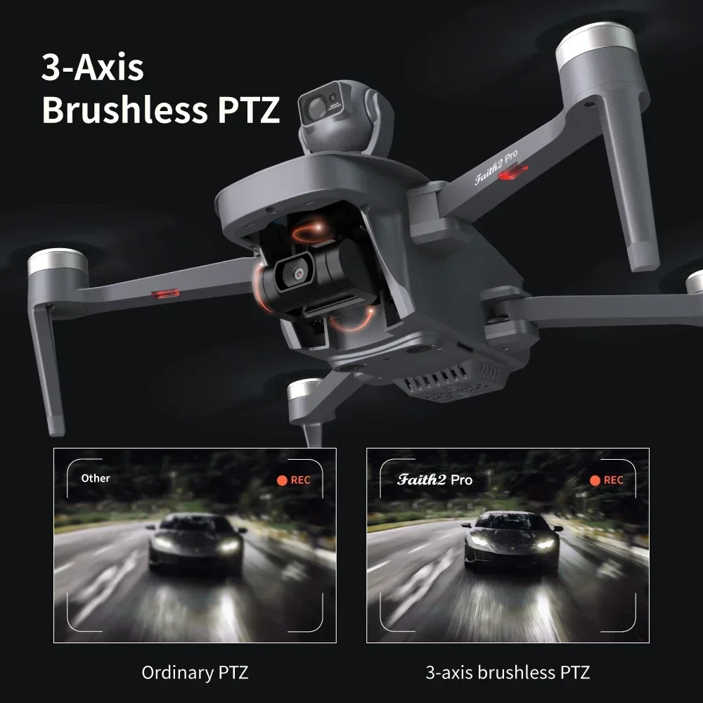 NEW Faith2 Pro Drone Camera 4K Profesional 3-Axis Gimbal 5G Wifi FPV Drone With Camera 540° Obstacle Avoidance GPS RC Quadcopter