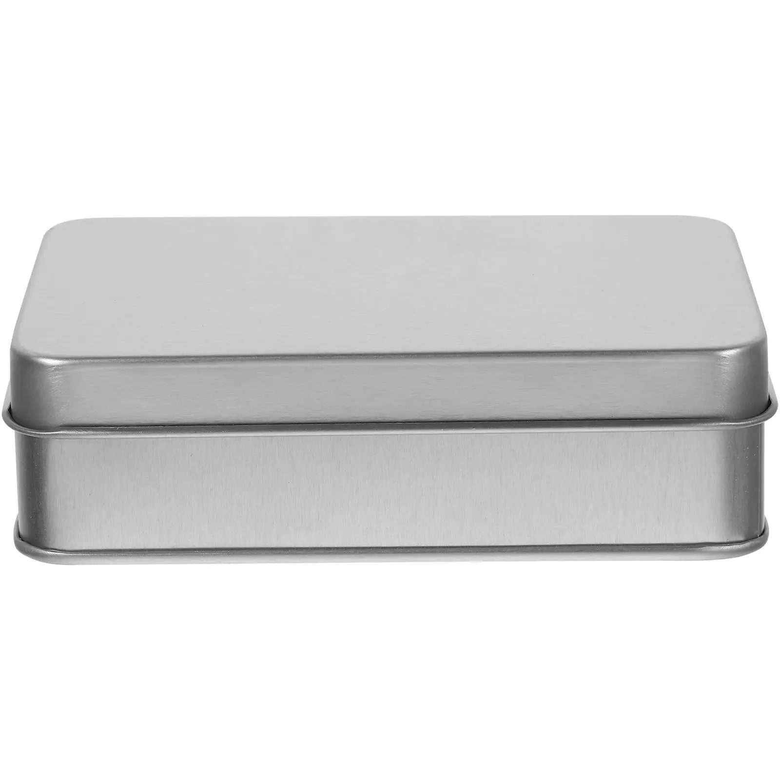 

4 Pcs Sample Boxes Circular Large Weighing Container Capacity Tight Seal Lab Field Weighing Containers 107x72x30mm Silver