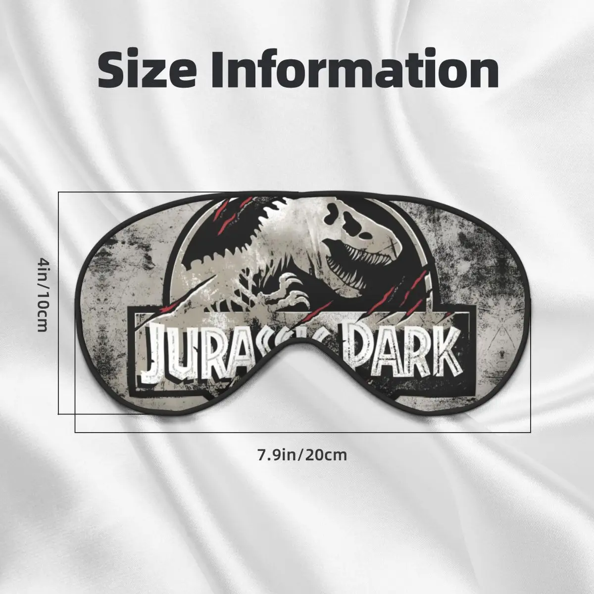 J-Jurassics أقنعة العين الناعمة اثنين من الجانبين الخيال العلمي ديناصور فيلم الغمامة للطائرة الإبداعية كتلة خارج بقع العين الخفيفة #3