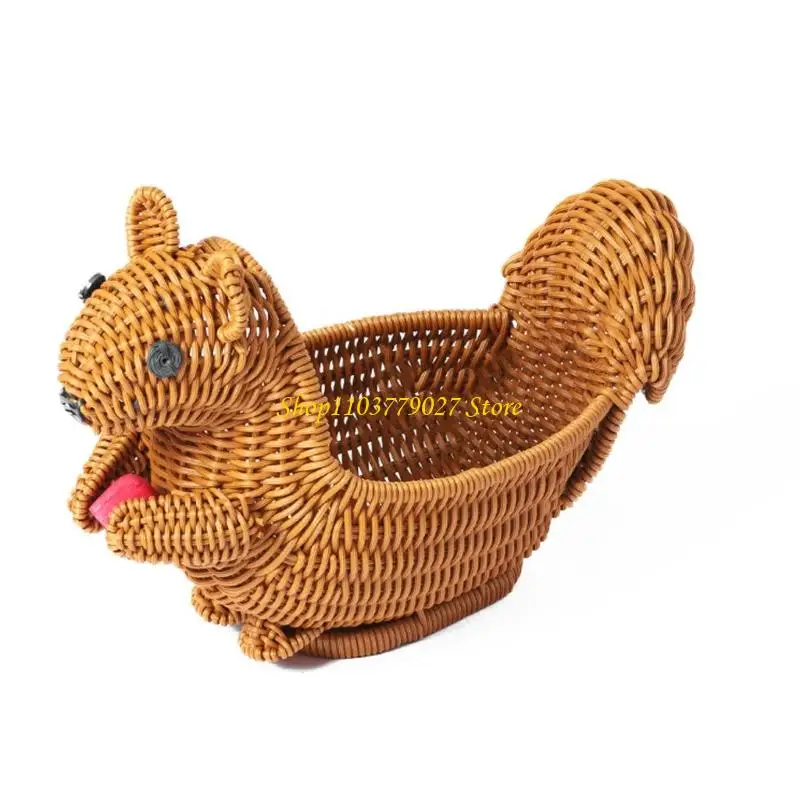 C4DF Animal Creative Storage Basket PP Portable for Home Organization