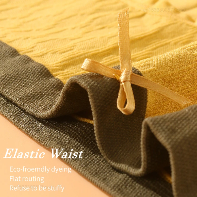 Xiaomi ชุดชั้นในสตรีผ้าคอตตอนแท้3ชิ้น/ล็อตกางเกงในไร้รอยต่อกางเกงในลูกไม้ขอบกลางเอวระบายอากาศกางเกงชั้นใน M-L หลากสี