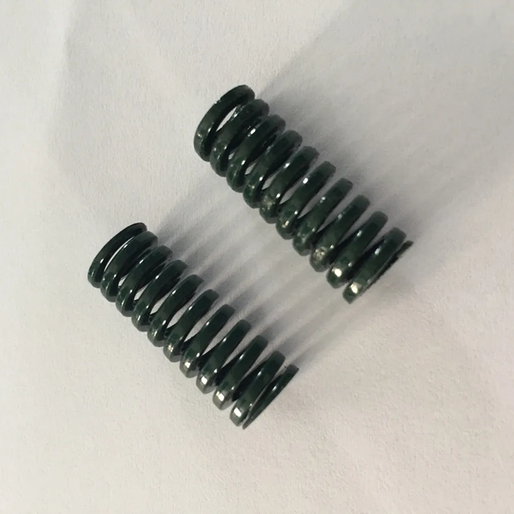 Molla di compressione verde per carichi pesanti da 2 pezzi 10 x 5 x 25/35/55/65/85/95/100 mm