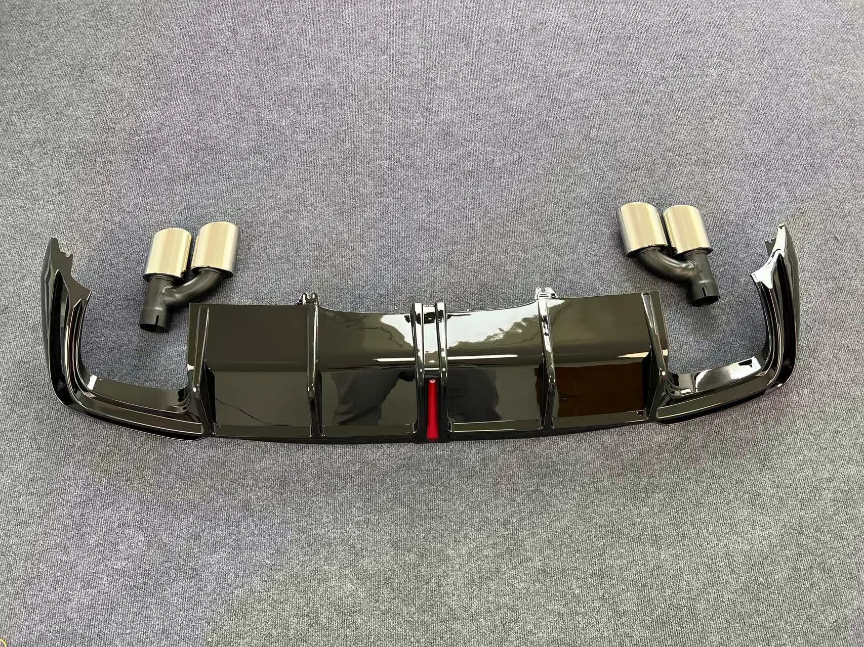 Achterbumper Lip Diffuser Voor Audi A4 S-Lijn S4 B9.5 Sport 2020 2021 2022 2023 2024 4-Deur Auto Diffuser Spoiler Carbon Kleur/PP