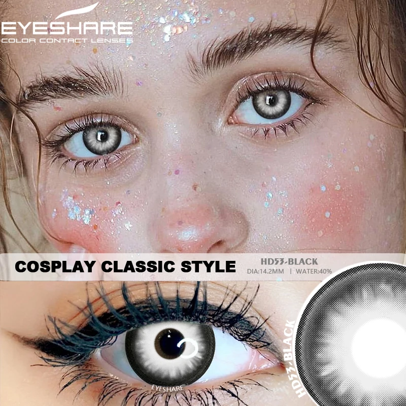 EYESHARE Color Contact Lenses for Eyes Anime Cosplay Colored Lenses Blue Green Halloween Lenses Contact Lens Beauty Makeup