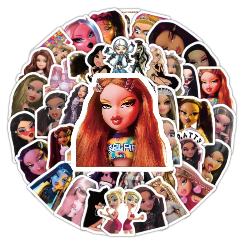 10/30/50/100PCS Bratzillaz Stickers Funny Cartoon Sticker Decals DIY Scrapbook Luggage Laptop Phone Car Bike Skateboard Kids Toy