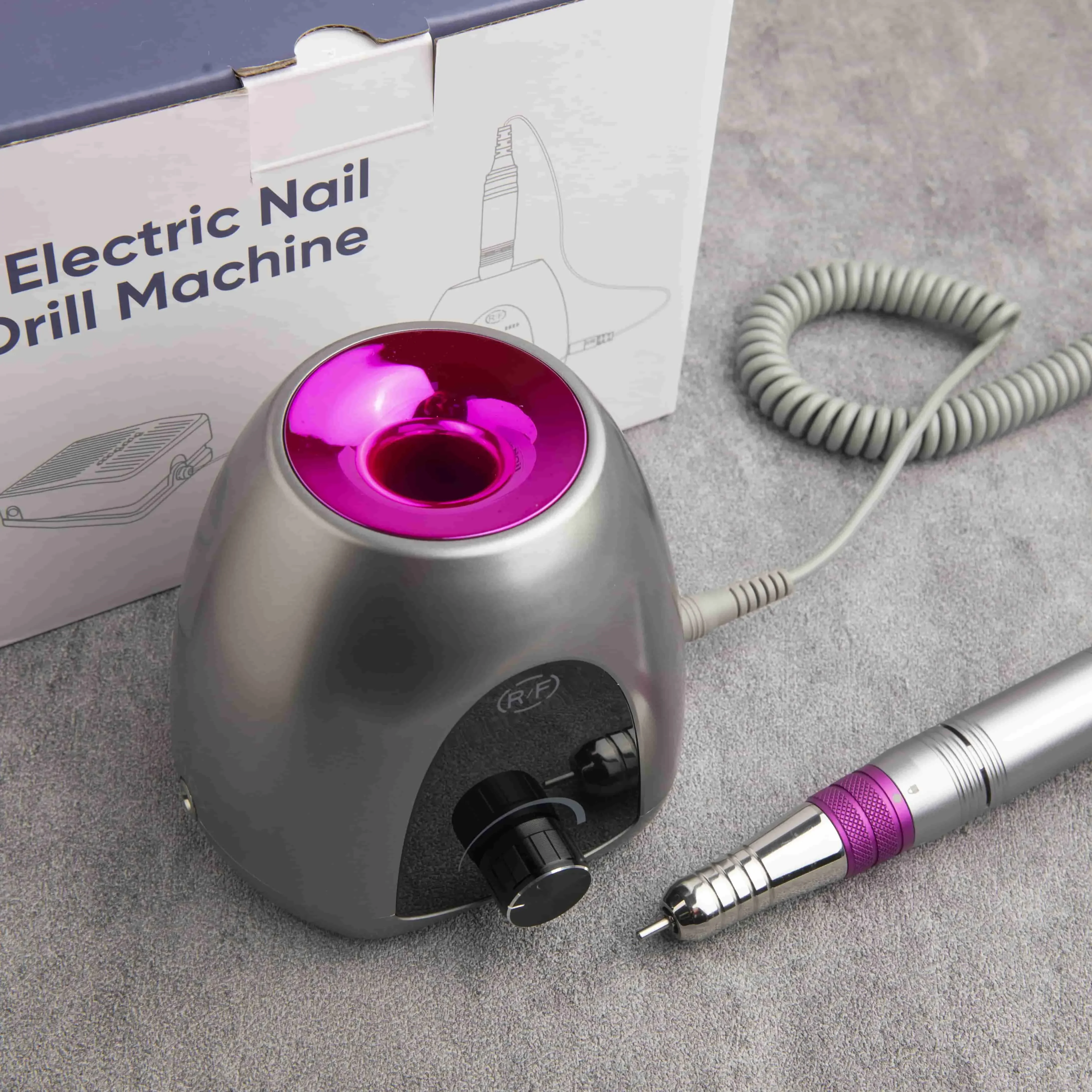 Salons art equipment supplier OEM 35000rpm manicure pedicure file machine electric nail drill with 6 drill bits