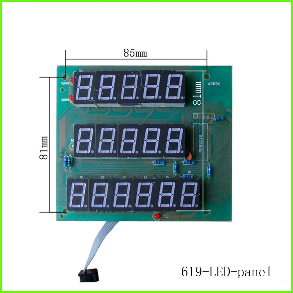Imagem -05 - Escala Eletrônica Acessórios Tela de Exibição Placa de Circuito Led Lcd Letra Escarlate Black Word Display Made in China