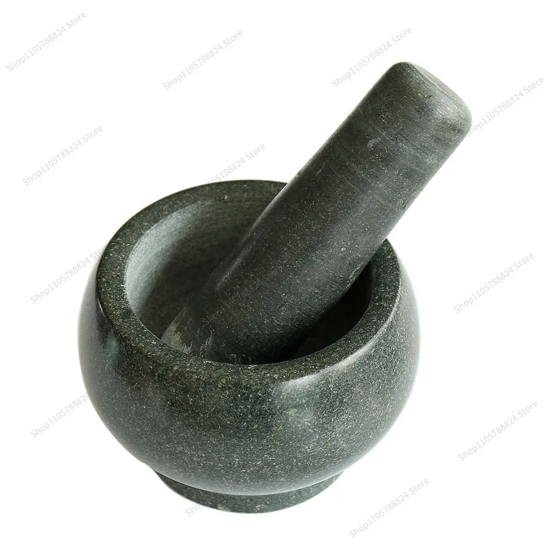 For Natural bluestone grinder, pestle, old-fashioned stone, household medical stone mortar, garlic peeler