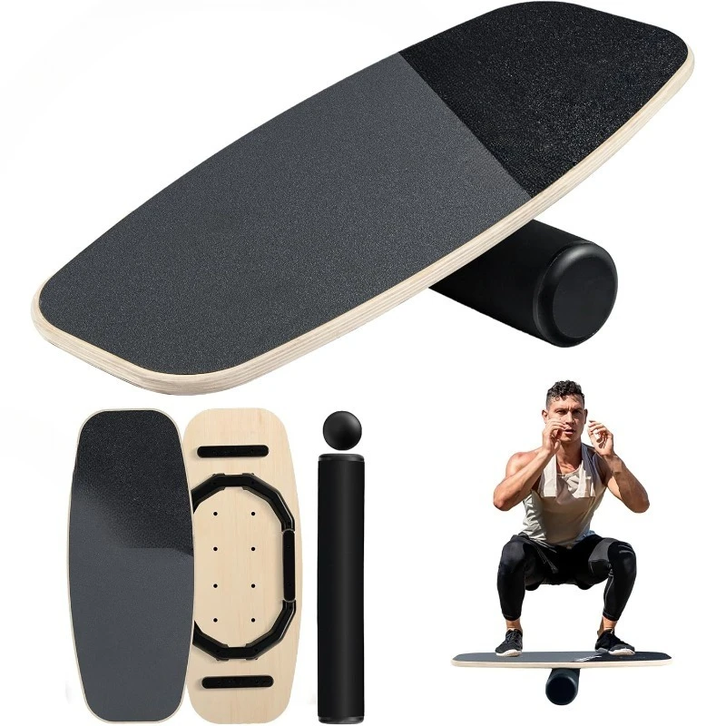 

2-in-1 Balance Boards Set, 9 Adjustable Modes Surf Trainer, Wobble Board Exercise for Adults, Includes Roller & Ball