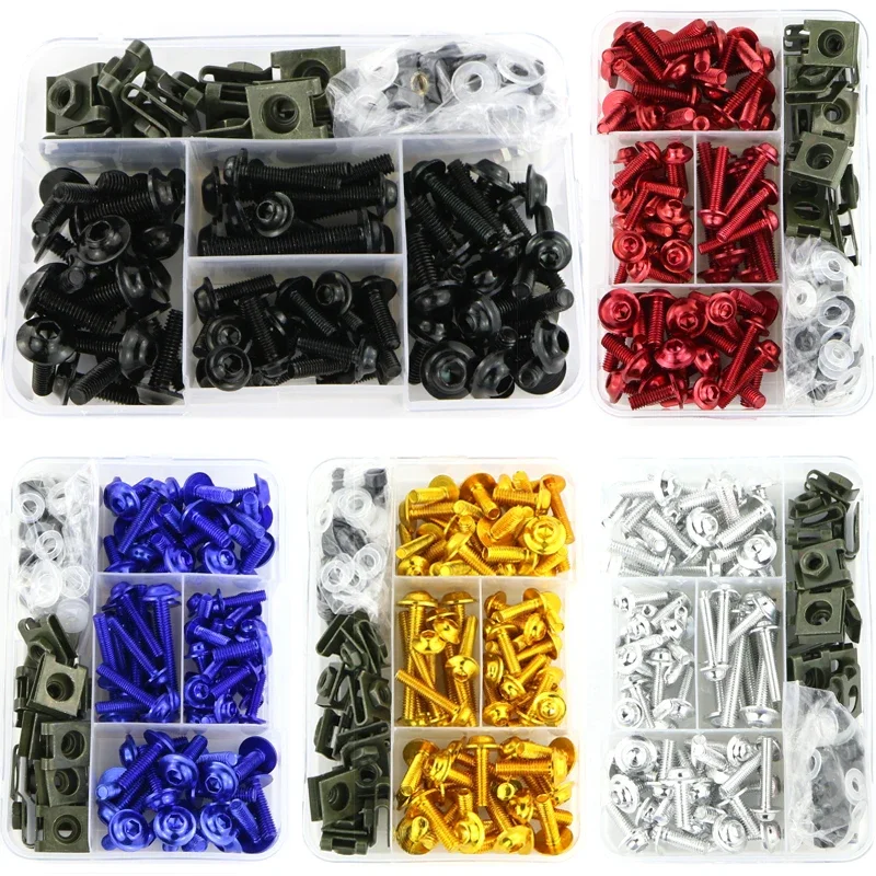 Fairing Bolts Kit Screws For Honda YAMAHA Suzuki GSR600 Aprilia RSV4 Tuono 1000  Ducati Monster KAWASAKI Ninja KTM 690 Enduro